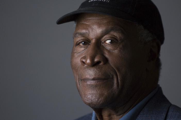 John Amos poses for a portrait on May 11, 2016, in New York. Amos, who starred as the family patriarch on the hit 1970s sitcom “Good Times” and earned an Emmy nomination for his role in the seminal 1977 miniseries “Roots,” has died. He was 84.