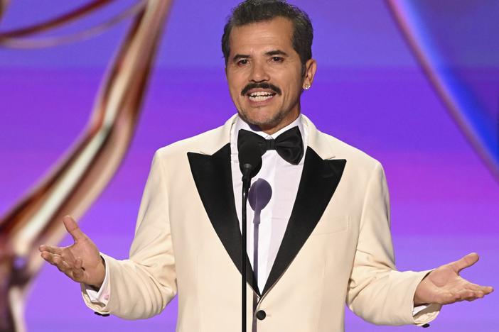 John Leguizamo speaks onstage at the 76th Emmy Awards on Sunday, Sept. 15, in Los Angeles.