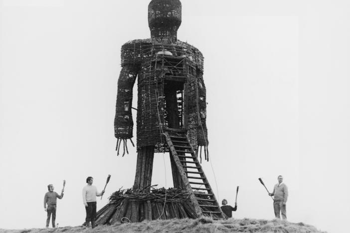 In 1973's <em>The Wicker Man</em>, British policeman (Edward Woodward) visits a remote Scottish island to find that the locals have embraced a form of paganism.