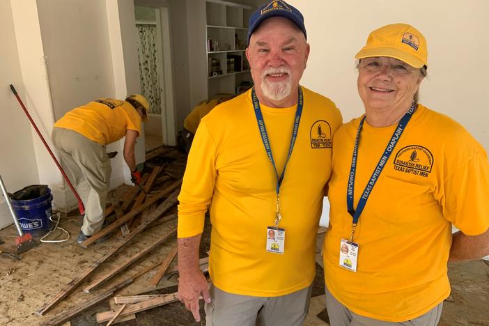 Curt and Ann Neal volunteer with Texans On Mission, a disaster relief organization connected to the Southern Baptist Convention. The couple says they’ve responded to about a dozen disasters this year.