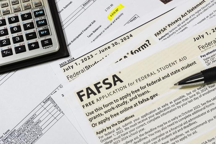 In 2020, Congress voted to overhaul the FAFSA, seen here in its old, paper form. The federal application's relaunch, in late 2023, came with a whole host of problems.