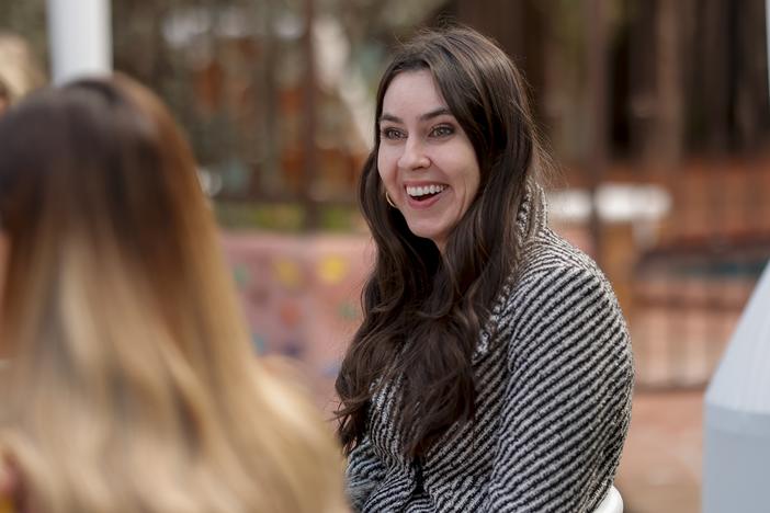 Taylor Lorenz, shown above in February in Los Angeles at a Galentine's Day brunch thrown by a Los Angeles online influencer.