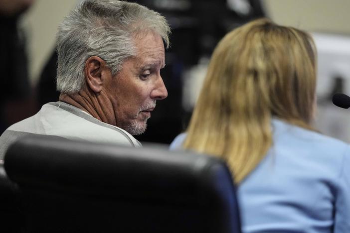 Colin Gray, the father of Apalachee High School shooter Colt Gray, 14, sits in the Barrow County courthouse for his first appearance on Sept. 6, 2024, in Winder, Ga.