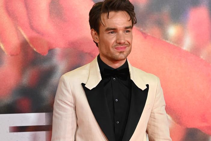Liam Payne, seen here at the 2023 premiere of the film <em>All of These Voices</em>, a documentary about his One Direction band mate Louis Tomlinson.