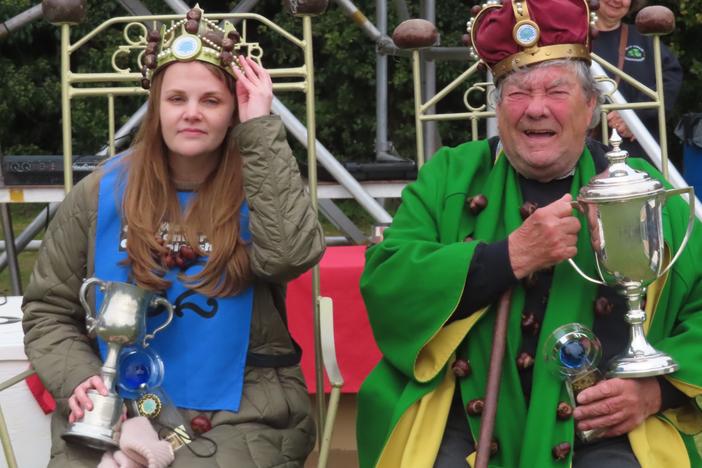 Kelci Banschbach, who is originally from Indianapolis, became the first American winner of the World Conker Championships after beating David Jakins, the men's  winner. Jakins is accused of cheating in his games; he insists he did nothing wrong.