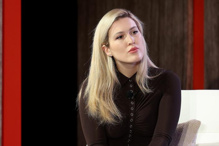 Olivia Nuzzi an event in Miami in February 2022. She is leaving <em>New York Magazine</em> after nearly eight years.