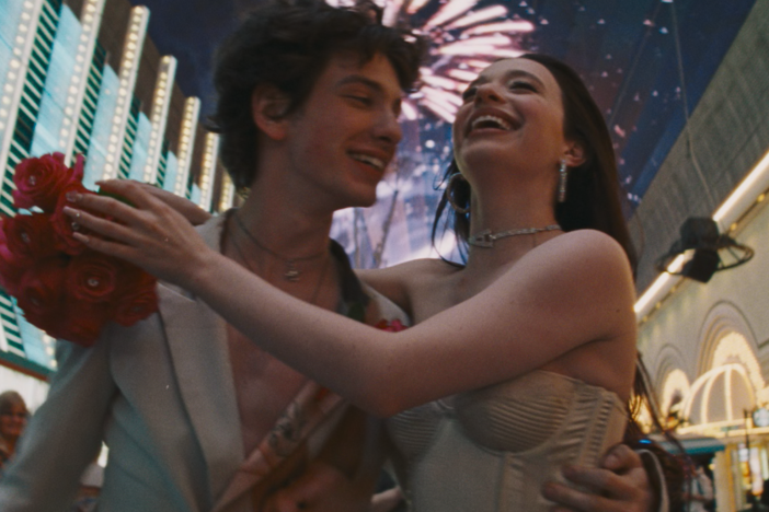 In <em>Anora</em>, Ani (Mikey Madison) and Ivan (Mark Eydelshteyn) meet in a Manhattan club and end up in a whirlwind romance.