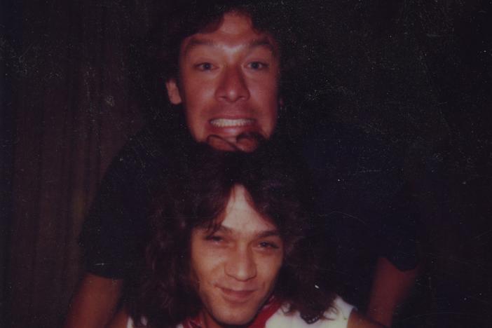 Brothers Alex (top) and Eddie Van Halen in an undated photo.