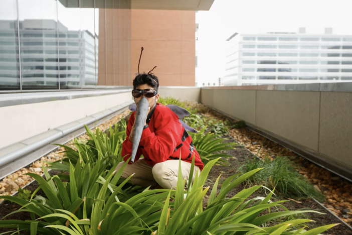 This former NPR intern shows off our DIY mosquito costume.