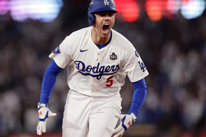 Freddie Freeman had a breakout World Series for the Los Angeles Dodgers, including a walk-off grand slam in the 10th inning against the New York Yankees during Game 1 of the World Series at Dodger Stadium last Friday in Los Angeles.