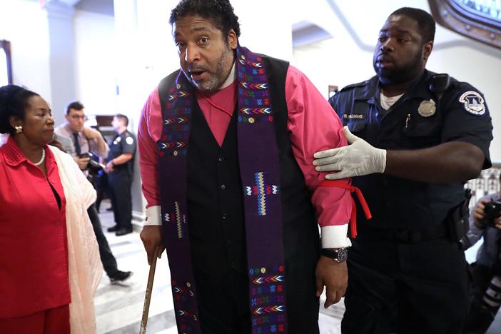 Rev. Dr. William Barber has long been known for his civil rights activism, including being arrested as part of nonviolent demonstrations.