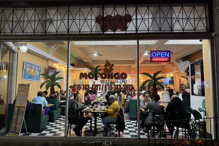 El Mofongo Restaurant in Reading, Pa. — a popular restaurant for Puerto Rican and Dominican residents in the city —  on Nov. 2, 2024.