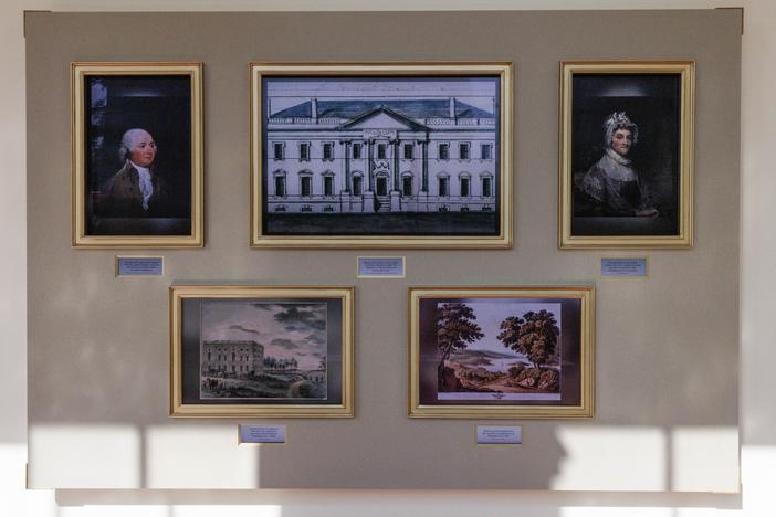 The East Colonnade, previously lined with static photo collages, now features digital displays under each archway, highlighting American history and key moments in the White House and presidency, as seen on Tuesday, Oct. 29, 2024.