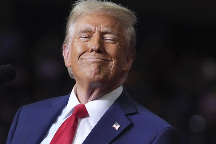 Donald Trump speaks at a campaign rally in Pittsburgh, Pa. in November.