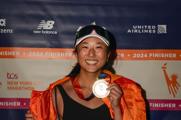 Justine Huang has no regrets from running the 2024 New York City Marathon drunk.