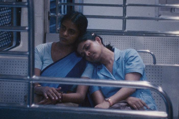 Prabha (Kani Kusruti) and Anu (Divya Prabha) form a sisterly bond in <em>All We Can Imagine as Light. </em>