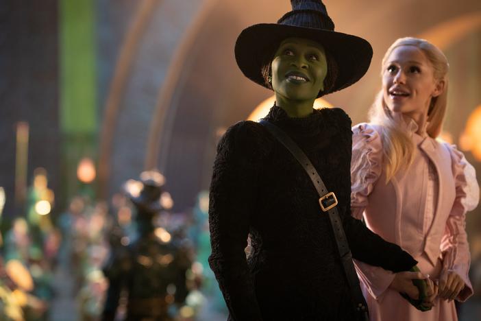 Cynthia Erivo and Ariana Grande in <em>Wicked</em>.