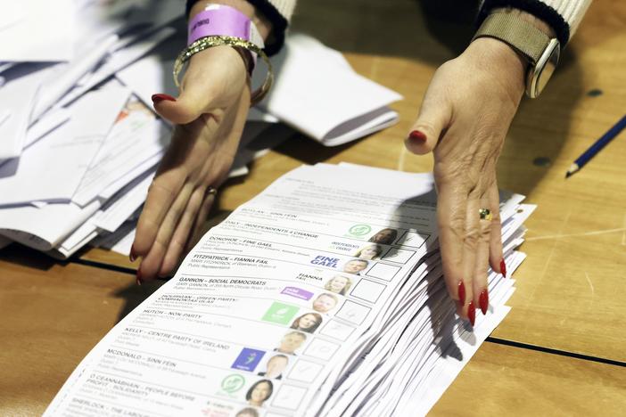 Counting begins for Ireland's General Election at the Royal Dublin Society in Dublin on Saturday.