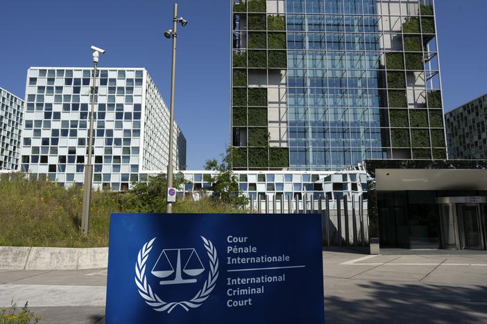Exterior of the International Criminal Court in The Hague, Netherlands.