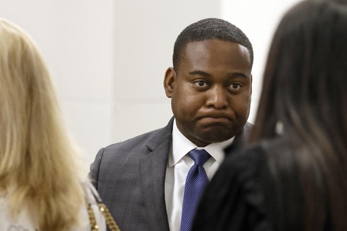 Broward County State Attorney Harold F. Pryor stands in the back of the gallery during the penalty phase of the trial of Marjory Stoneman Douglas High School shooter Nikolas Cruz at the Broward County Courthouse in Fort Lauderdale, Fla., on Aug. 1, 2022.