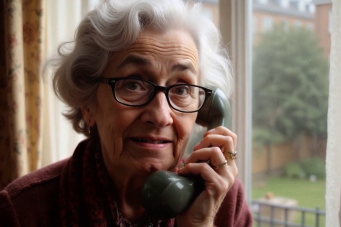 A screenshot of the AI-generated "Daisy" — a new program launched by British phone company O2 to combat phone scams.