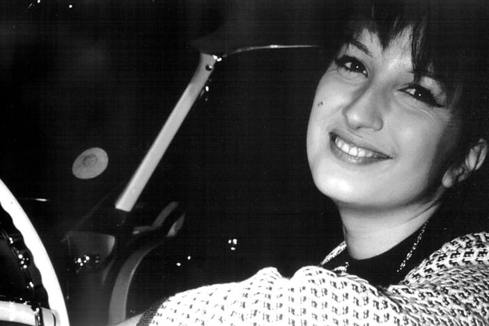 Italian pop singer Mina in 1961 in Cremona, Italy.