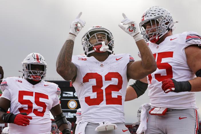 TreVeyon Henderson, running back for the Ohio State Buckeyes, participated in what some are calling a Christian religious revival on campus. He's known for outward expressions of his faith, like citing Bible verses in his eye black.