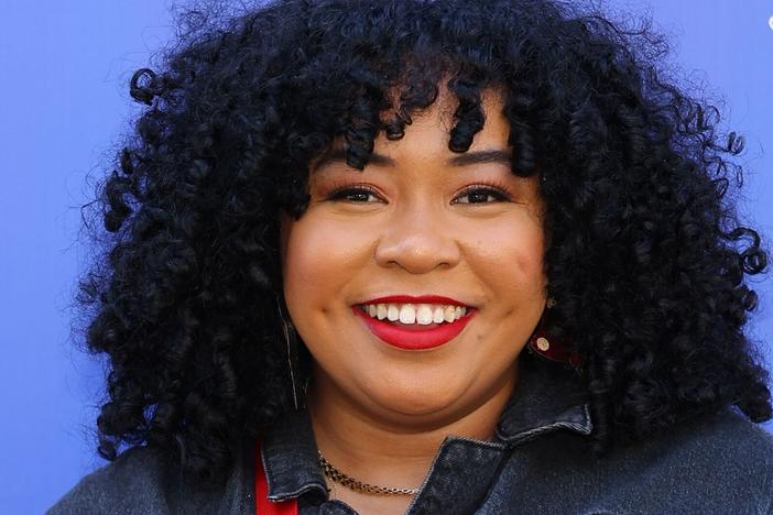 Dominique Brown died last week following a medical emergency. She's shown above attending an April 2024 event at Walt Disney Studios in Burbank, Calif.