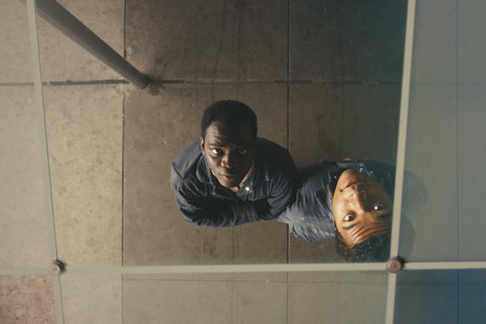 Ethan Herisse and Brandon Wilson as Elwood and Turner, respectively, in <em>Nickel Boys. </em>
