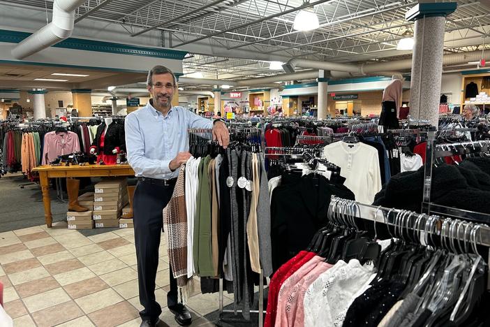 Peter Elitzer, who runs a chain of discount clothing stores called Label Shopper, worries that tariffs will force him to raise prices, turning off already skittish shoppers.