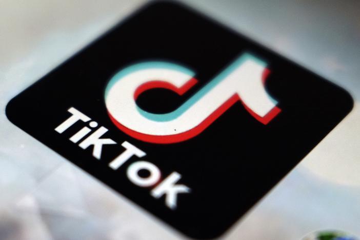 A view of the TikTok app logo, in Tokyo, Japan, Sept. 28, 2020.