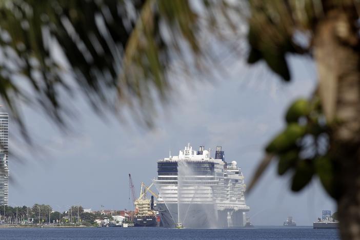 The Norwegian Epic cruise ship in Miami in 2010.