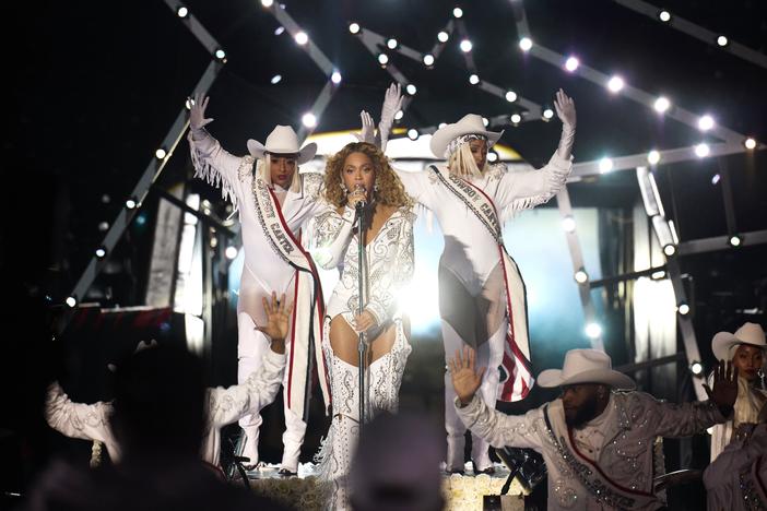 Beyoncé performed live at halftime during the NFL game between the Baltimore Ravens and Houston Texans at NRG Stadium on Dec. 25, 2024.<br>