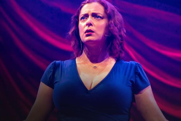In<em> Rachel Bloom: Death, Let Me Do My Special,</em> Bloom describes the heart wrenching moments she faced in 2020, when her daughter was born and stayed in the NICU, and her creative collaborator, Adam Schlesinger, died of COVID complications. During the special, "Death" played by David Hull, keeps interrupting the show from the audience.
