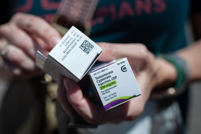 Cross-sex hormones, including testosterone, are part of gender-affirming care that has been banned in half of states.