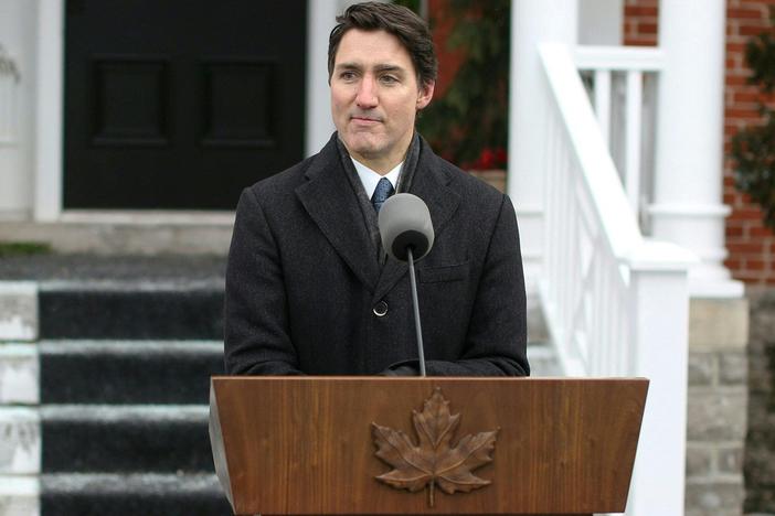 Canadian Prime Minister Justin Trudeau announced he is stepping down, addressing Canadians from Rideau Cottage in Ottawa, Canada, on Monday. Trudeau said he will leave office as soon as the ruling Liberal Party chooses a new leader.
