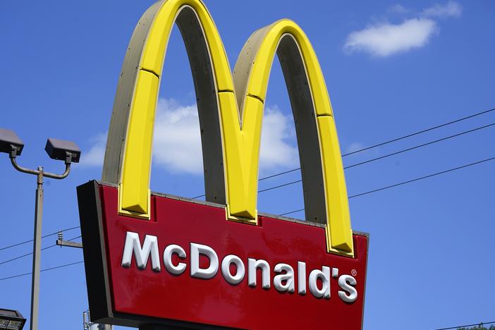 A McDonald's restaurant in Mount Lebanon, Pa., is pictured in 2021.