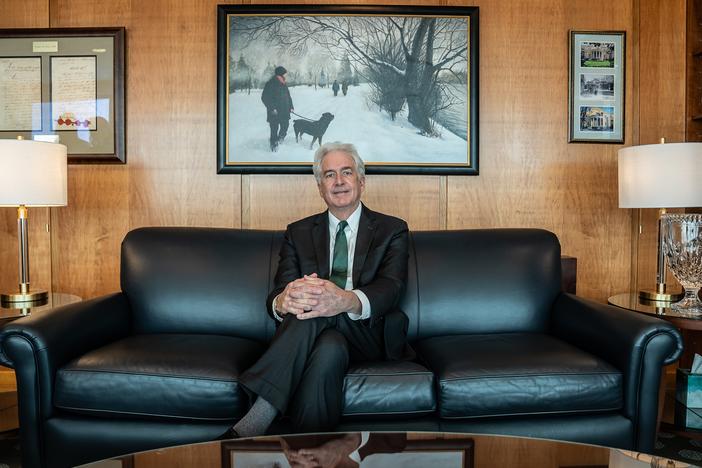 William Burns, director of the CIA, in his office on Jan. 8, 2025.