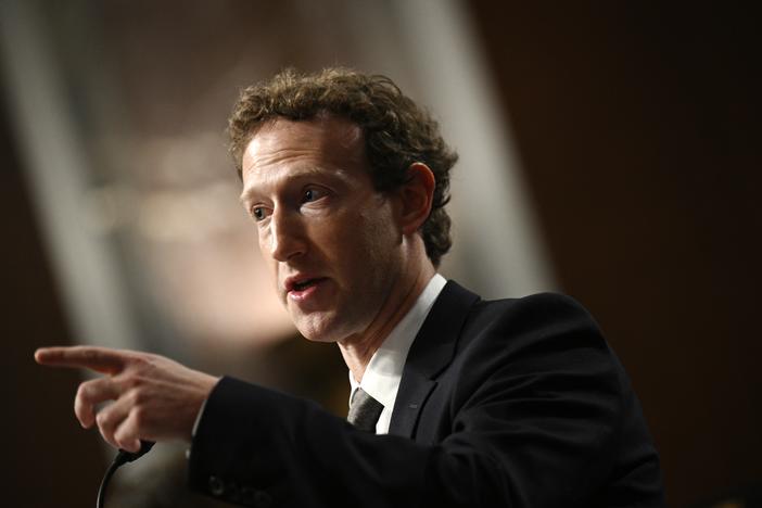 Meta CEO Mark Zuckerberg testifying during the U.S. Senate Judiciary Committee hearing in January 2024. Zuckerberg announced on Jan. 7, 2025 that the company would no longer work with third-party fact checking organizations.