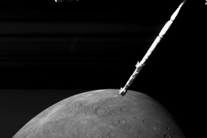 A spacecraft got up close and personal with the surface of Mercury this week.