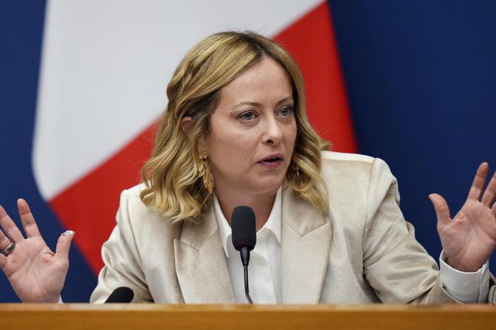 Italian Prime Minister Giorgia Meloni in Rome on Thursday.