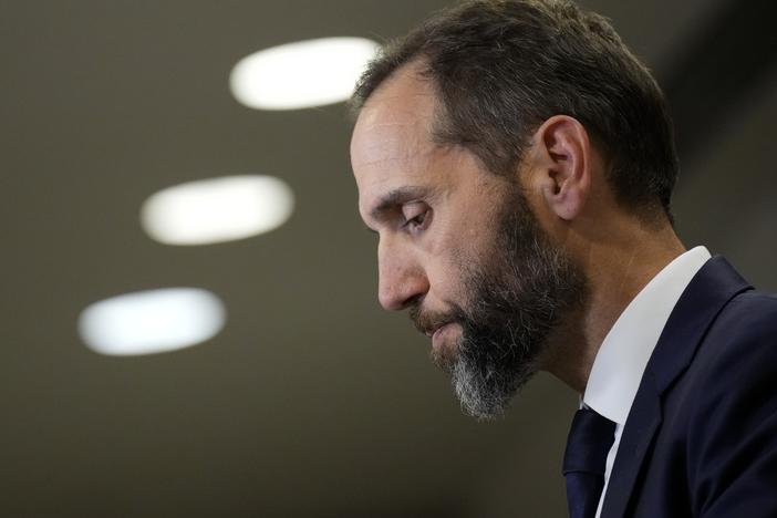 Special counsel Jack Smith delivers remarks on a recently unsealed indictment against Donald Trump in August 2023 in Washington, D.C.
