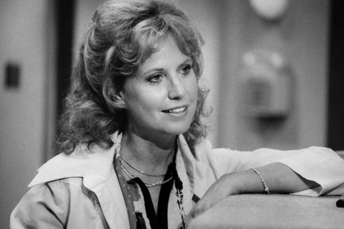 Leslie Charlson played Dr. Monica Quartermaine on <em>General Hospital. </em>She's shown above in 1982.