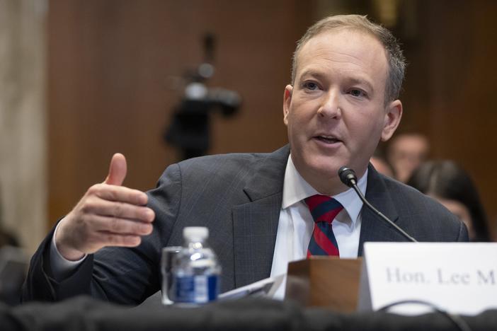 Former Rep. Lee Zeldin, R-N.Y., President-elect Donald Trump's pick to head the Environmental Protection Agency, appears before the Senate Environment and Public Works Committee on Capitol Hill.