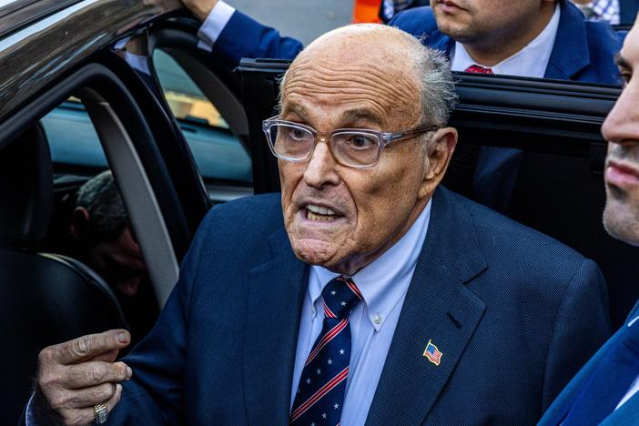 Former New York Mayor Rudolph Giuliani said on Thursday that he has reached a "resolution" with two Georgia election workers that will allow him to keep condo properties in New York and Florida.  He made the statement on social media after failing to appear for a scheduled trial in the matter.