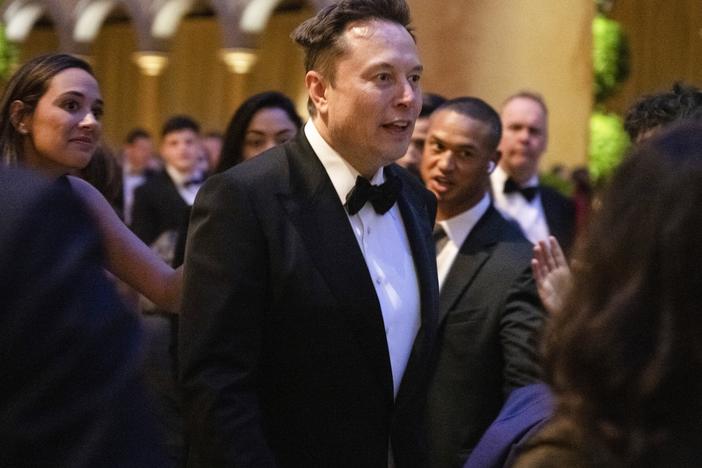SpaceX and Tesla CEO Elon Musk attends a candlelight dinner for President-elect Donald Trump at the National Building Museum in Washington, DC, on January 19, 2025, a day before his inauguration ceremony.