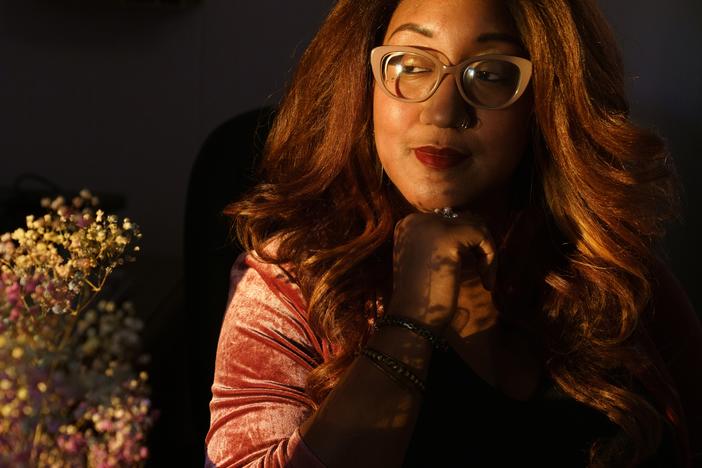 Deltra James, 38, at her home in Waterbury, Conn. where she lives with her five daughters. James was diagnosed with Stage 4 triple-negative metastatic breast cancer at the age of 33.