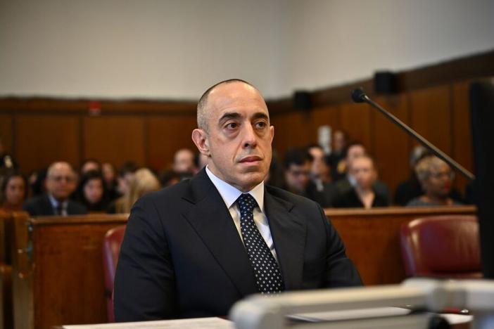 Emil Bove, now the acting deputy attorney general, at a sentencing hearing for President Trump in New York state court earlier this month.