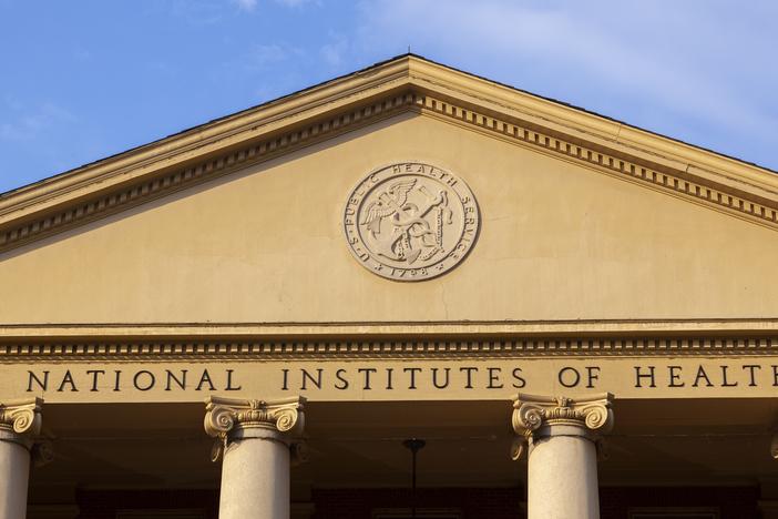 The historic main building of the National Institutes of Health in Bethesda, Maryland.