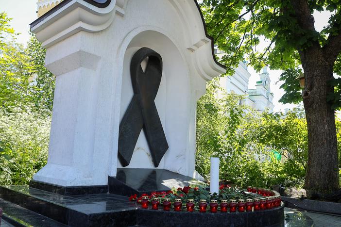 This monument to people who died of AIDS is in Kyiv, Ukraine. That's one of the countries where the U.S. program PEPFAR has invested millions of dollars to provide testing and medicines to prevent and treat HIV/AIDS.